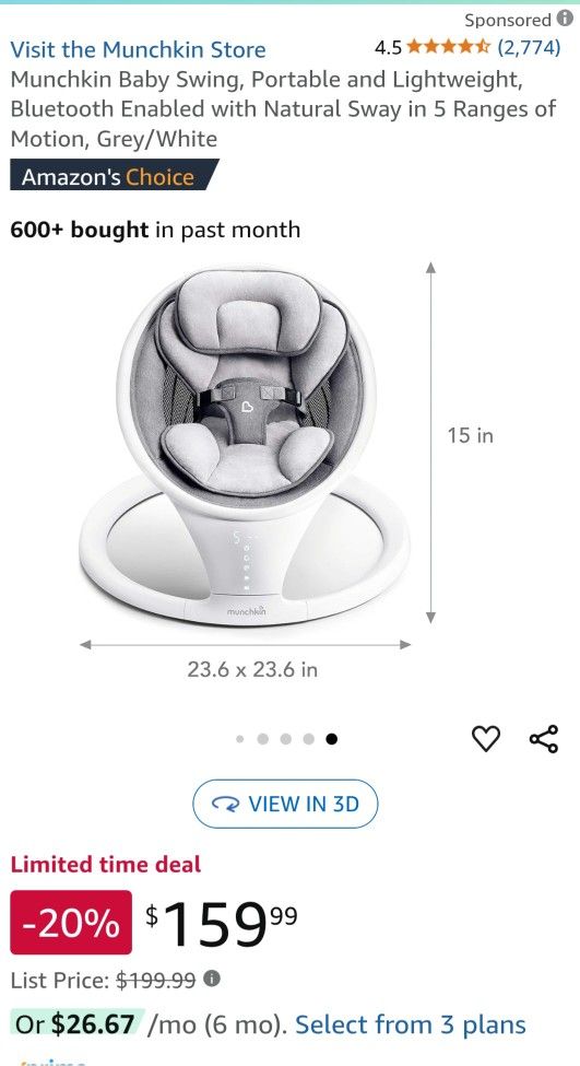Munchkin Baby Swing