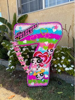 Powerpuff girls number seven pinata numero siete
