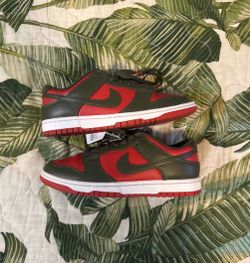 Nike Dunk Low Red Olive Sneakers