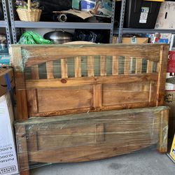 Wood Bed Frame Queen Size 