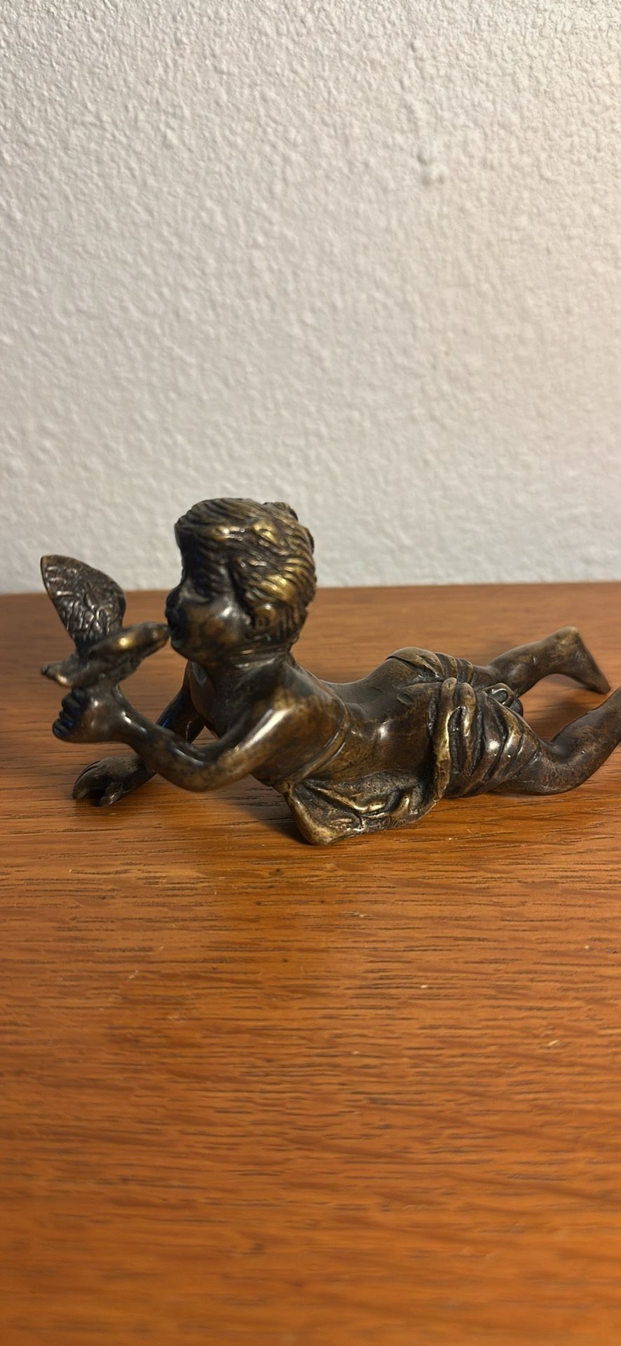 Vintage Signed Heavy Bronze Sculpture