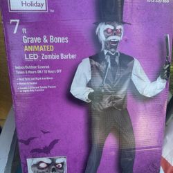 Zombie Barber Halloween. Decoration