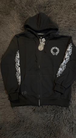 Chrome Hearts Black Zip-Up Hoodie