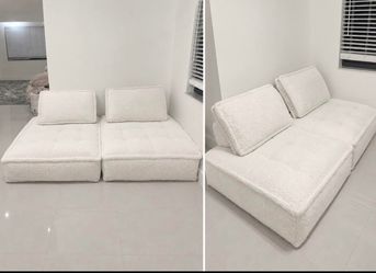 White Modular Sectional Sofa