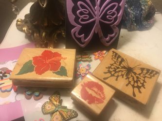 Craft stamps stickers butterfly 🦋