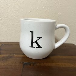 World Market Monogram ‘K’ Mug