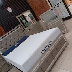 *Warehouse Blowout Weekend!!!*---Stylish Jasmine Queen/King Bedroom Sets---From $499!!!---Limited Stock🤭