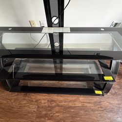 Glass TV Stand / TV Console – Fits up to 55–65” TVs