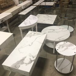 Marble Furniture Blowout- BRAND NEW- Photography Samples and Display Pieces 
