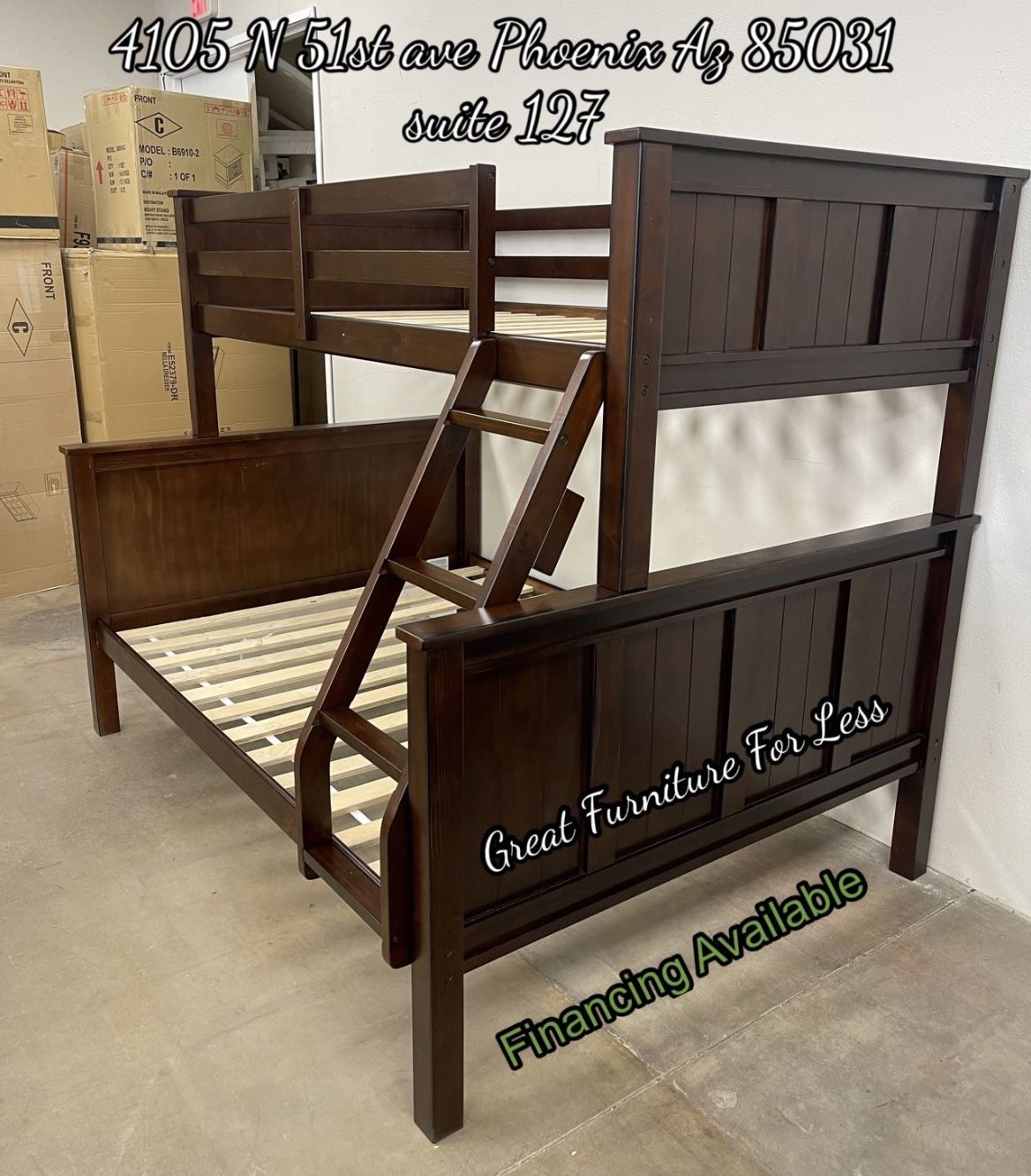 Bunk Bed Twin Over Full Brand New