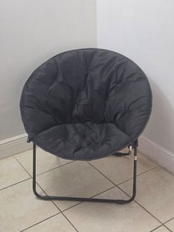 Black Saucer Chair
