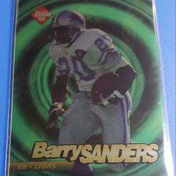 Two Barry Sanders Football Cards 