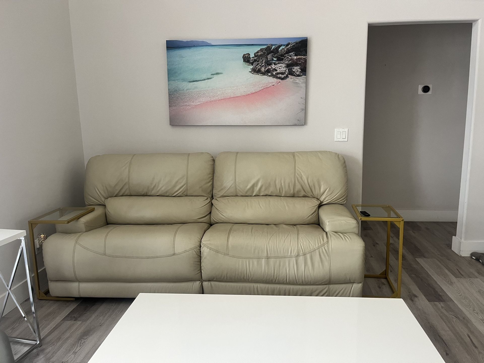 Reclining Leather Couch