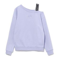 Bapy British Luxury Oversized off Shoulder Sweatshirt 