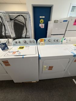 Whirlpool New Scratch And Dent Top Load White Electric Dryer And Washer Set In Excellent Conditions With 6 Months Warranty And Delivery Available 🏠🚚