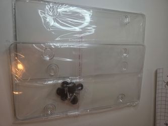 Clear license Plate COVERs  Set Of 2. NEW