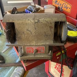 Vintage Bench top grinder Wire Wheel