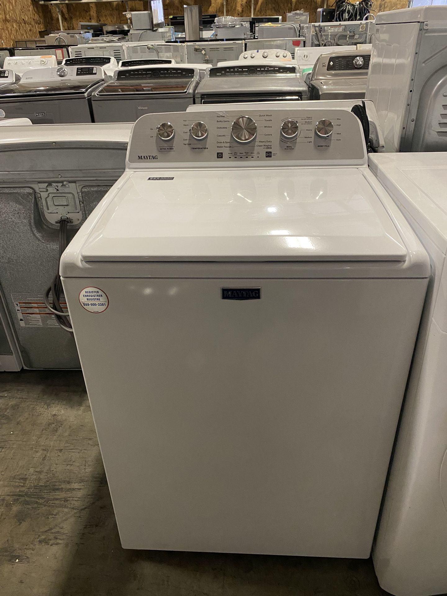 WASHING MACHINE MACHINES MAYTAG WORKS LIKE NEW FREE WARRANTY ETC.