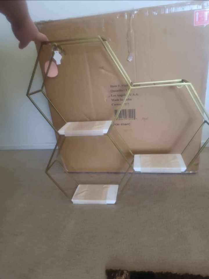 Hexagon Wall Shelf