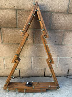 Custom Wood Christmas Tree With lights
