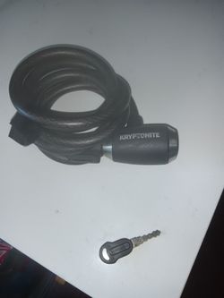 Kryptonite Heavy Duty Bike Cable Lock + Key