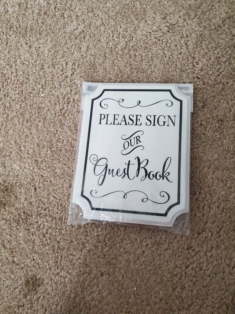 Guest Book Sign