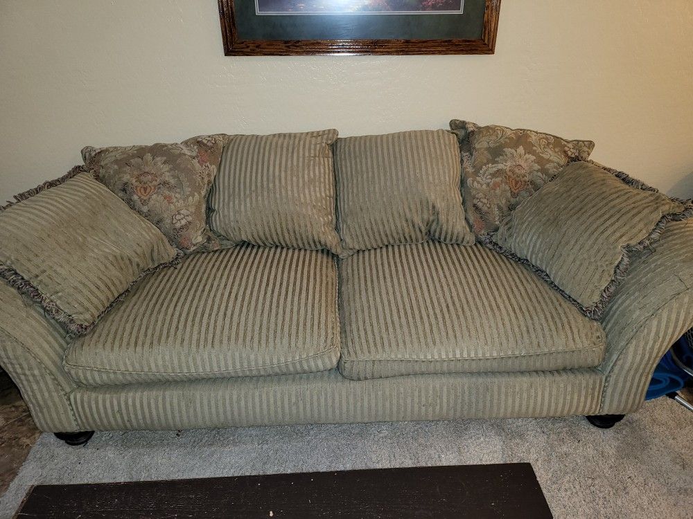 Couch with Oversized Chair and Ottoman - FREE