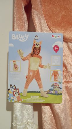 Bluey Bingo Deluxe Toddler Costume Size M (3T-4T)