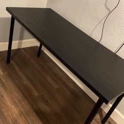 black ikea desk