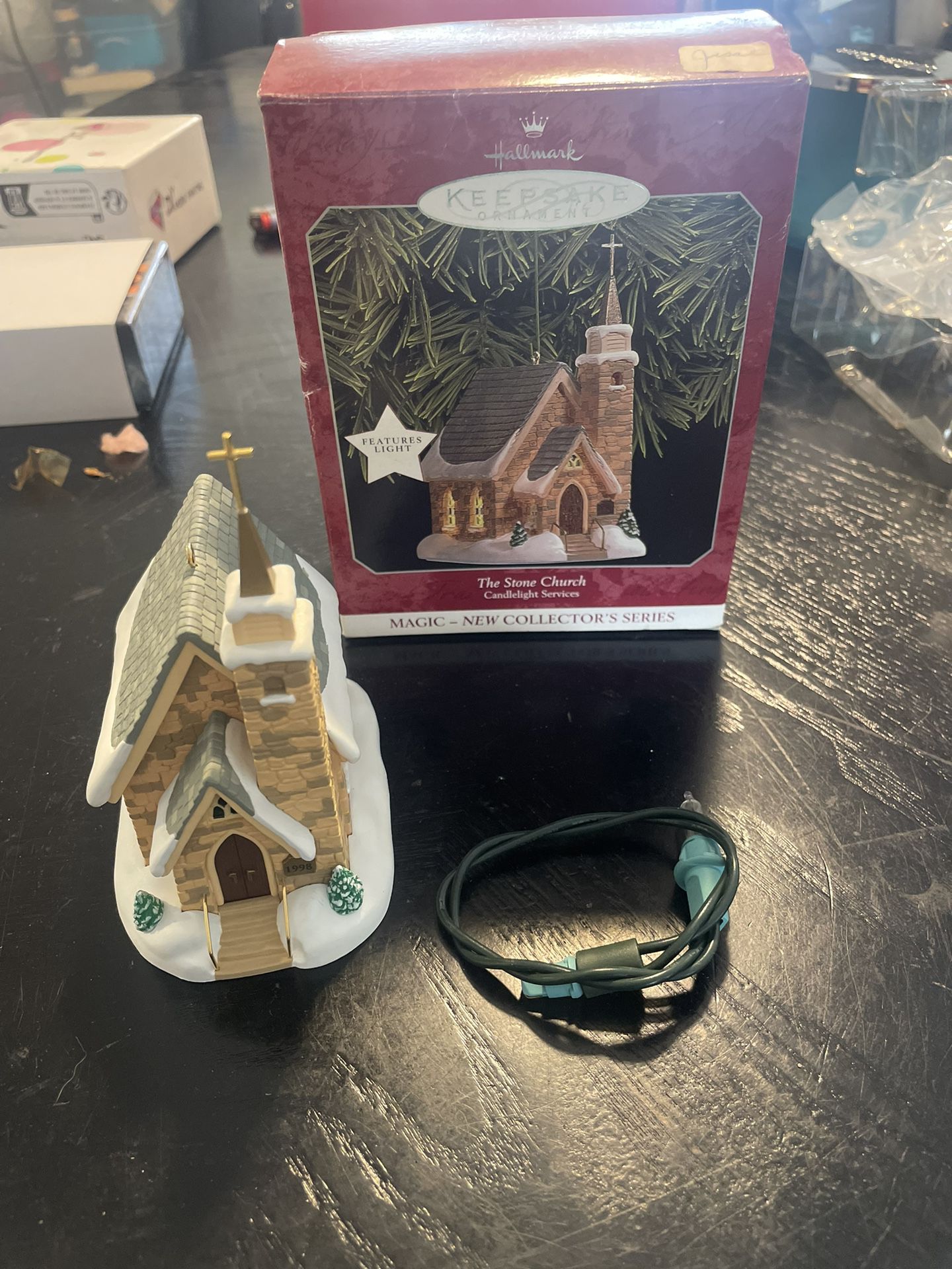 The Stone Church: Candlelight Services - 1998 Hallmark Keepsake ornament in box