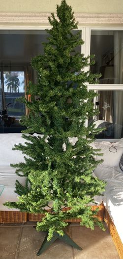 Vintage Artificial Faux Christmas Tree by Roman 6 Ft.