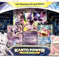 Pokemon TCG: XY Evolutions Kanto Power Collection Box Mewtwo EX, Factory Sealed, 10 Booster Packs!