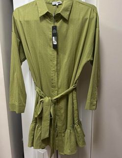 Green dress - mini