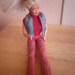 Vintage Coca Cola Barbie Doll Blonde Hair Blue Eyes Used Located In Palm Springs Ca 