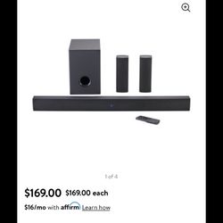 36’ Soundbar With Bluetooth Woofer 