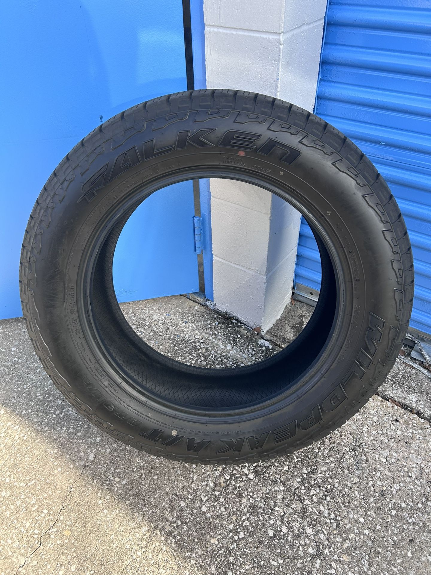 falken wildpeak at3w 265/60/20 tires