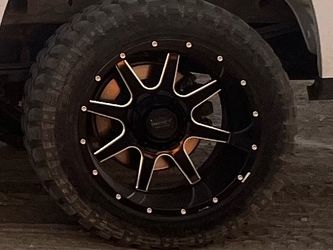 Impact rims with tires tmps sensor