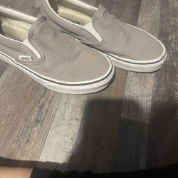 Gray Slip On Vans 