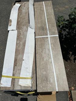 Porcelain tile planks