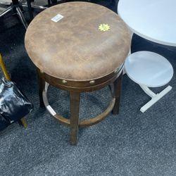 Benard Wood Backless Counter Height Swivel Stool