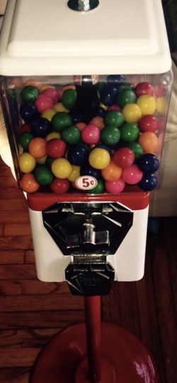 Coca Cola Themed Gum Ball Machine With Stand 