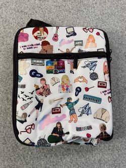 Taylor Swift Eras Inspired Insulated Lunch Bag Liver House Cardigan Whit Print