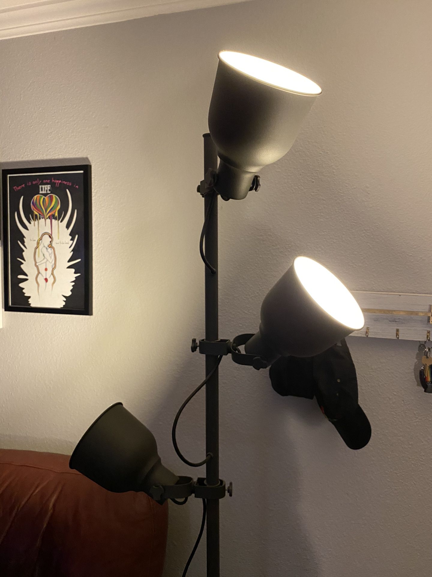 Industrial 3-Light Floor Lamp