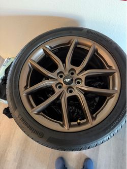 Original 2025 Mustang bronze edition wheels