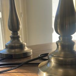 2 27” Candle Stick  lamp 6.5” base