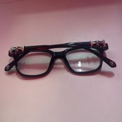 Chrome heart glasses