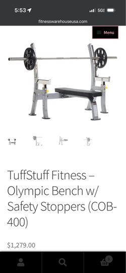 Heavy Duty Bench Press w/safety bars