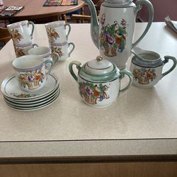 Vintage Tea Set:  Made In Japan , Hand painted, New, Never used