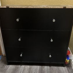 Small Black Dresser 