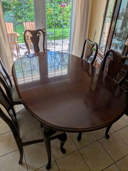 Table and chairs